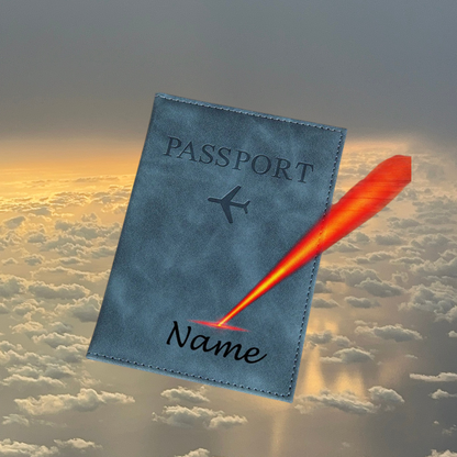 כיסוי דרכון עם חריטת שם