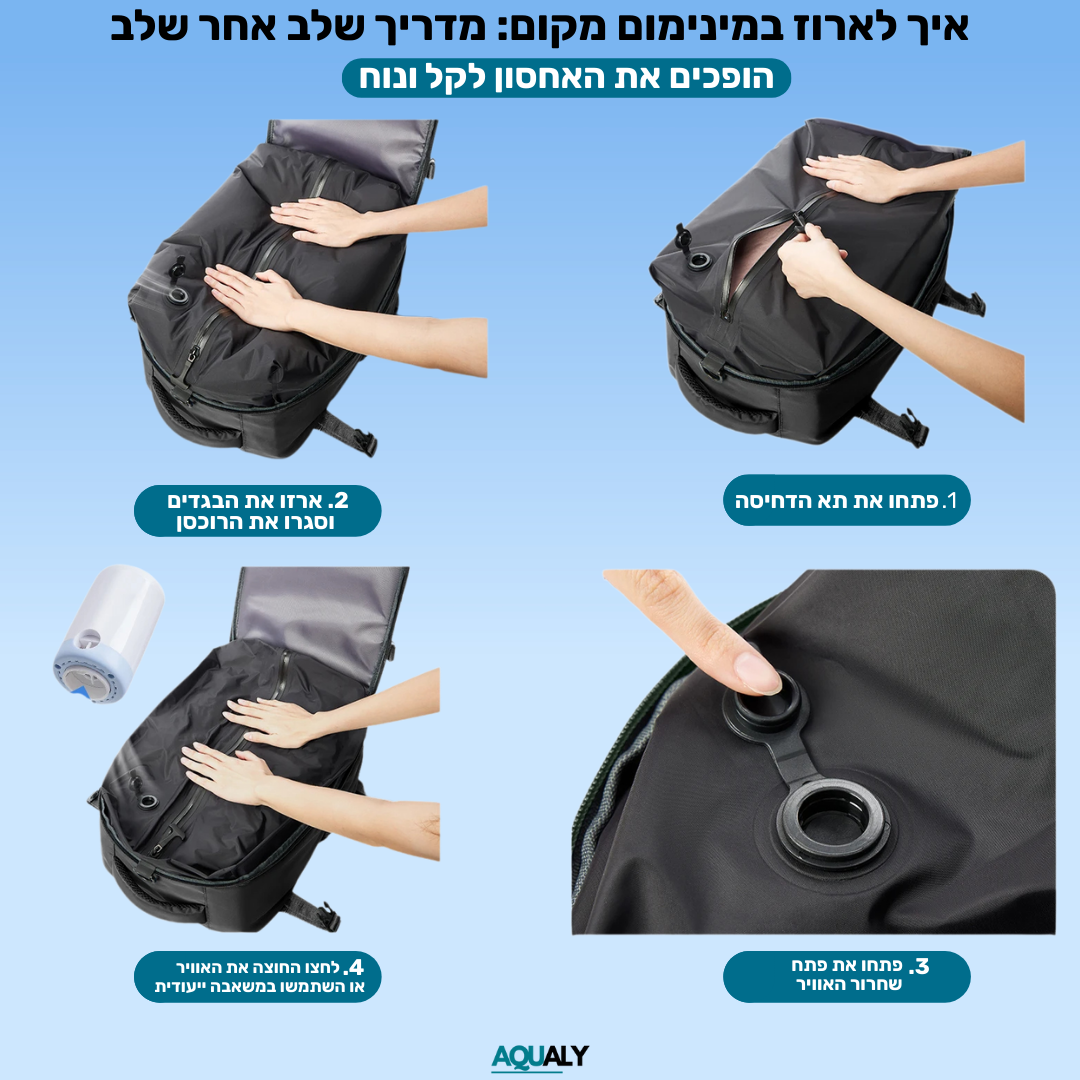 AquaPack - תיק ואקום לטיסות