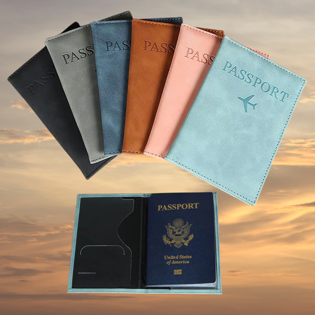 כיסוי דרכון עם חריטת שם